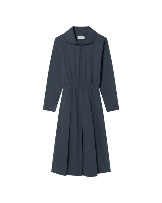 Vestido grafito Gillian sostenible - silueta 1