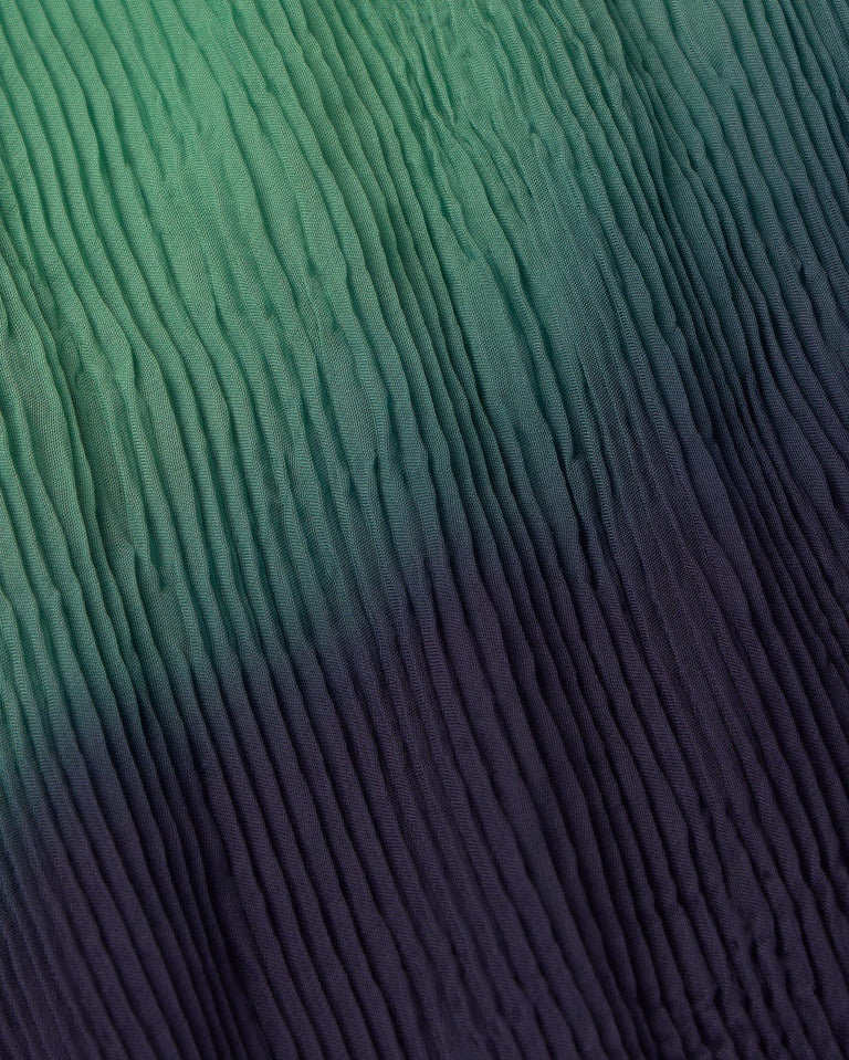 Vestido verde Niki sostenible - silueta 2