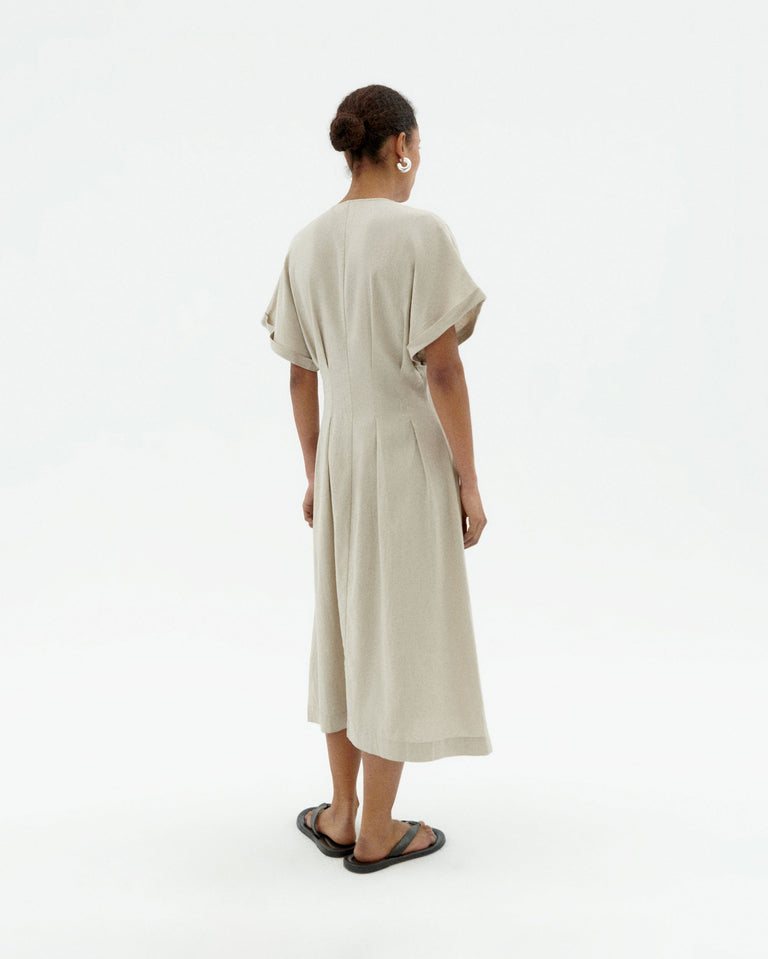 Vestido crudo hemp Laura sostenible-2