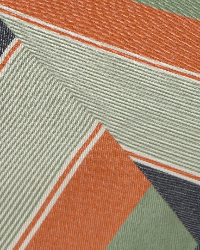 Vestido largo rayas multicolor Helia sostenible silueta - 2