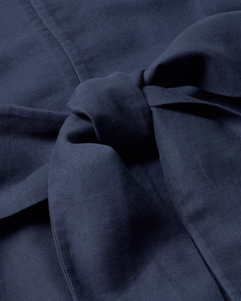 Vestido corto navy hemp Kieran sostenible silueta - 2