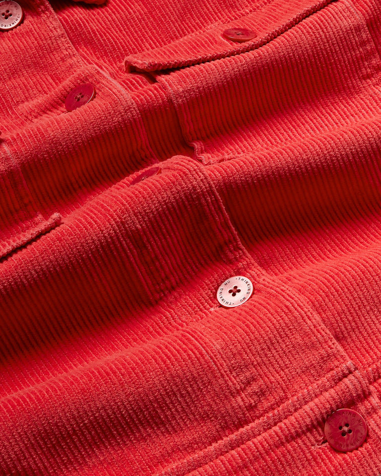 Chaqueta roja pana Frans sostenible-silueta-2