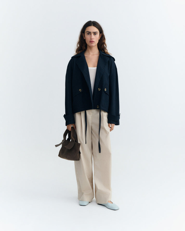 Chaqueta oversize navy Norma sostenible - 6