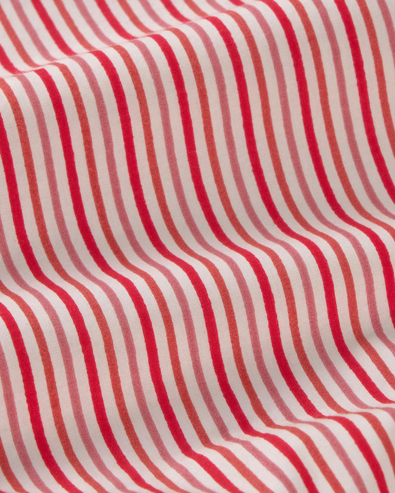 Chaqueta bomber rayas rosa y roja Monica sostenible silueta - 2