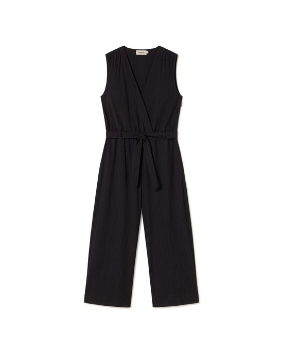 Mono negro seersucker Winona sostenible - silueta 1