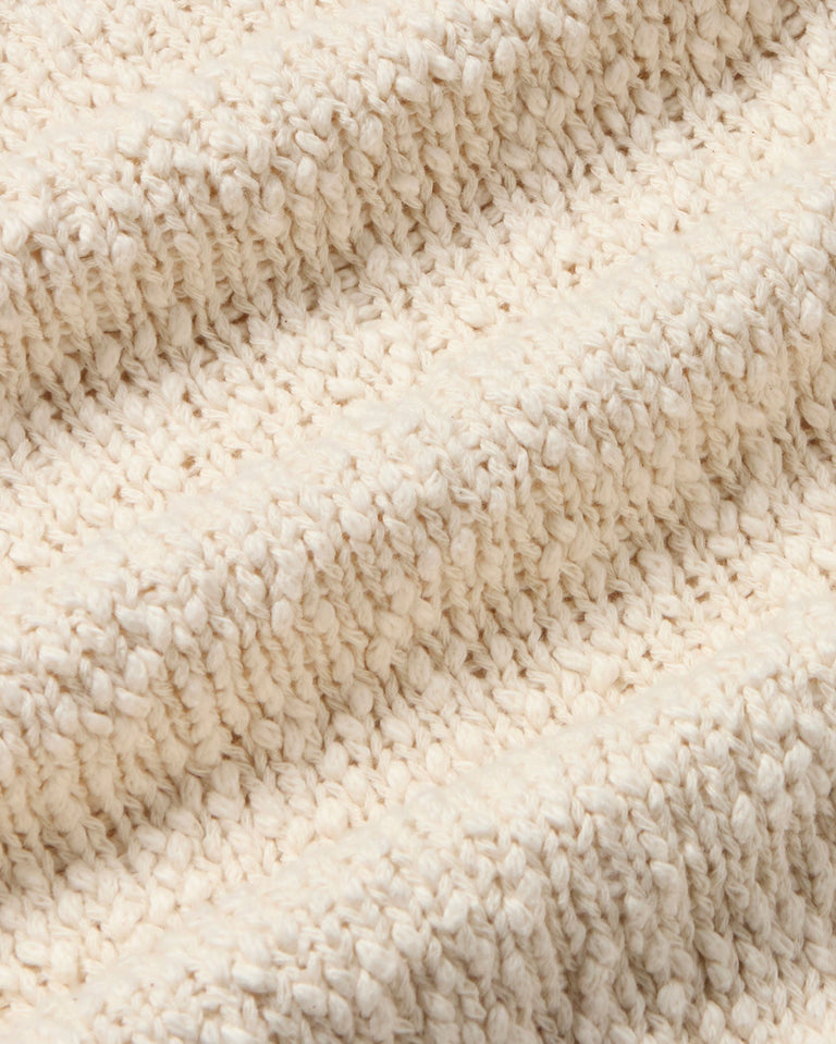 Jersey blanco punto Clara sostenible - silueta 2