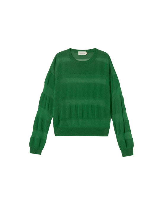 Jersey verde punto Be sostenible - silueta 1