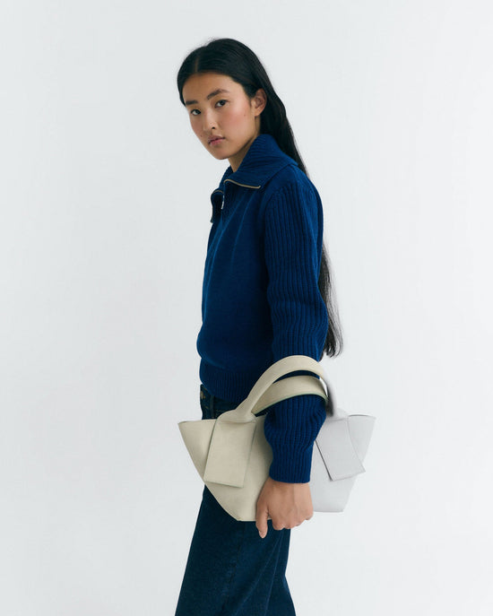 Jersey lana azul Tanit sostenible - 3