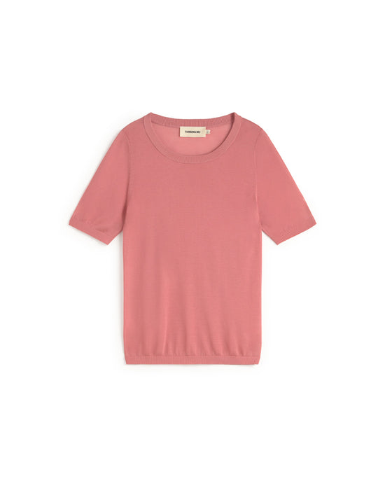 Top punto rosa semitransparente Noctis sostenible silueta - 1