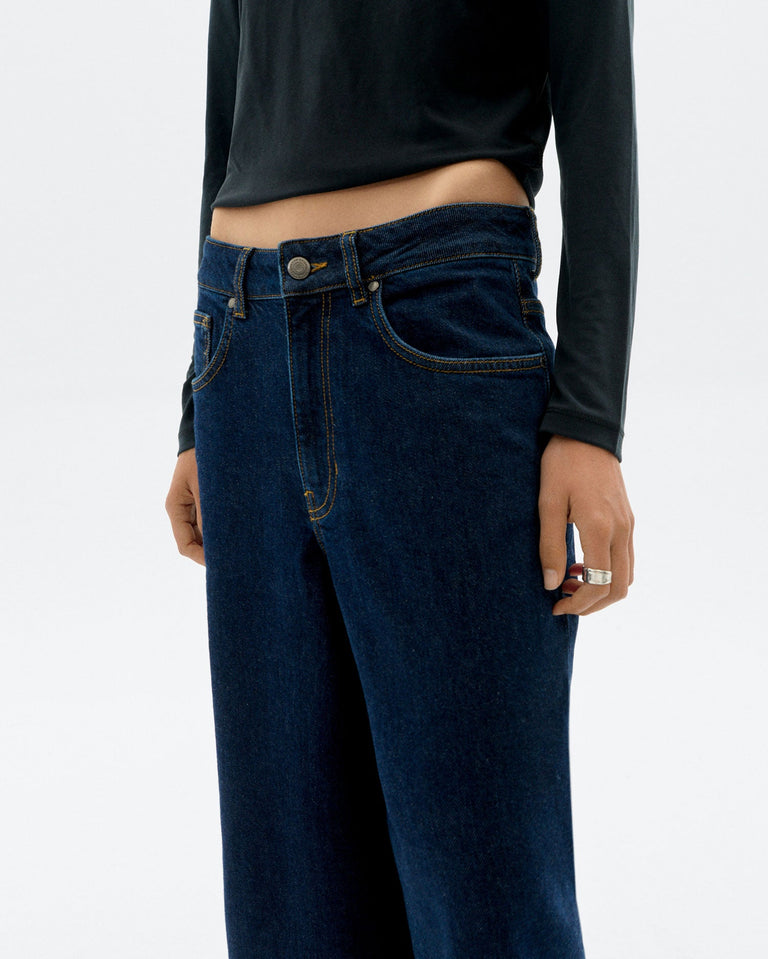 Jeans wide leg dark navy Hedda sostenible - 3