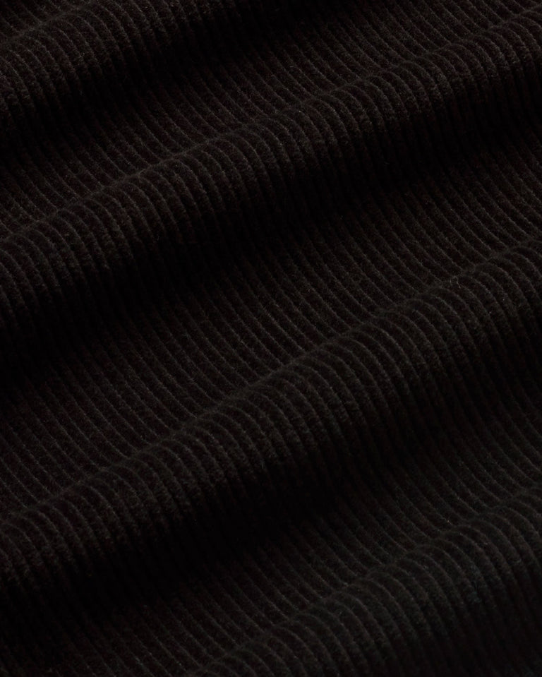 Pantalón negro pana Manolita sostenible - silueta 1