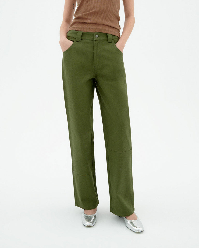 Pantalón verde Perle sostenible-1