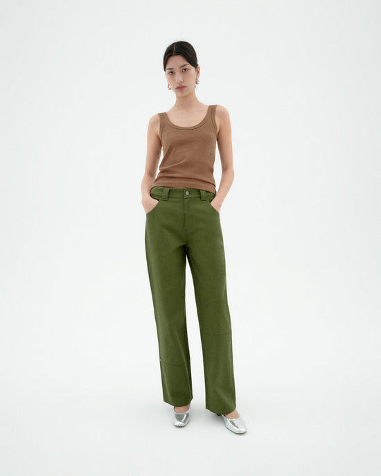 Pantalón verde Perle sostenible-2