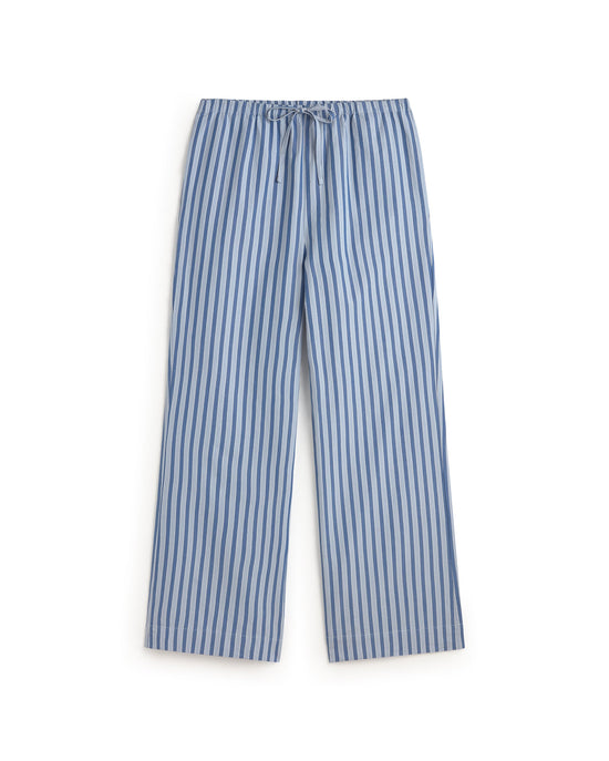 Pantalón relaxed rayas azul Brigitte sostenible silueta - 1