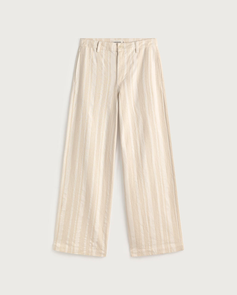 Pantalón recto rayas Serena sostenible silueta - 1