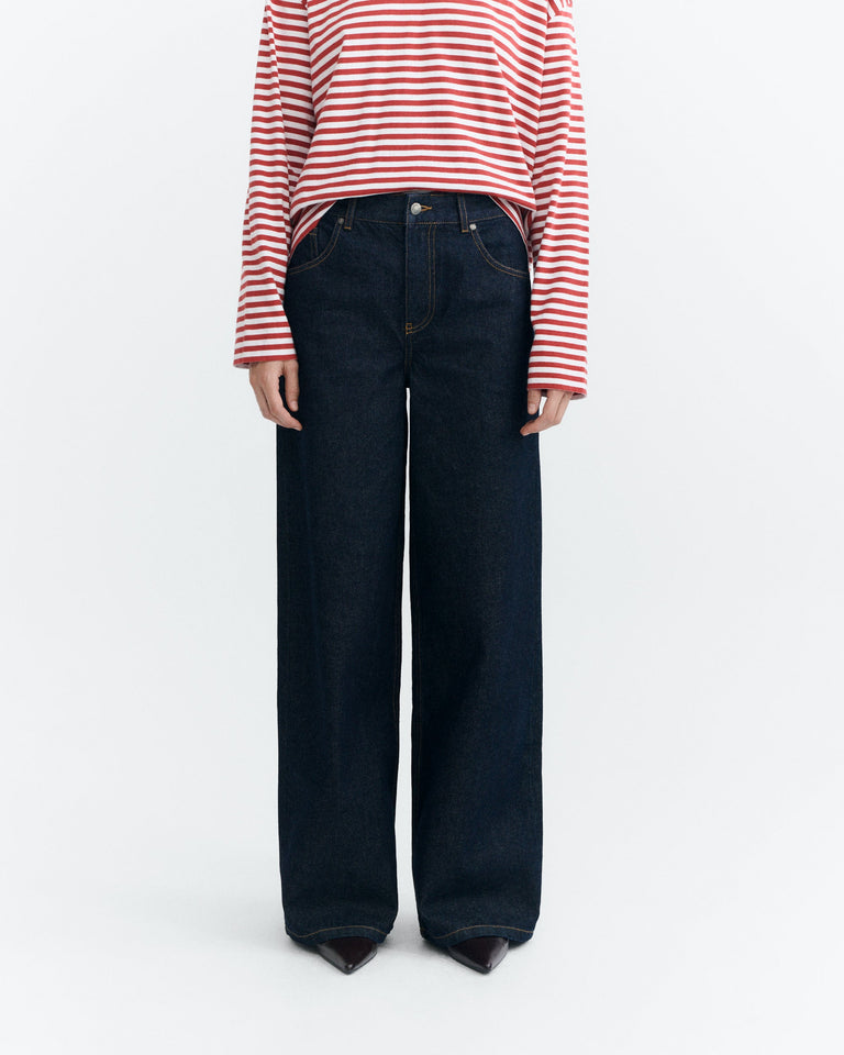 Jeans wide leg azul Hedda sostenible - 3