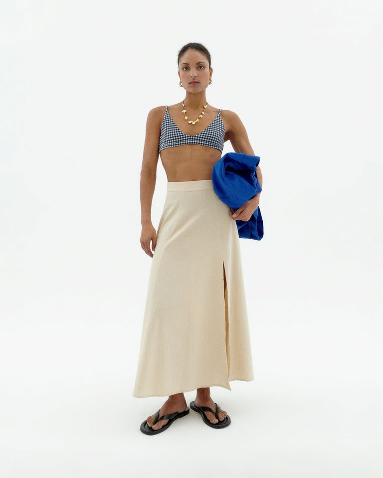 Falda cruda marygold Tora sostenible-2