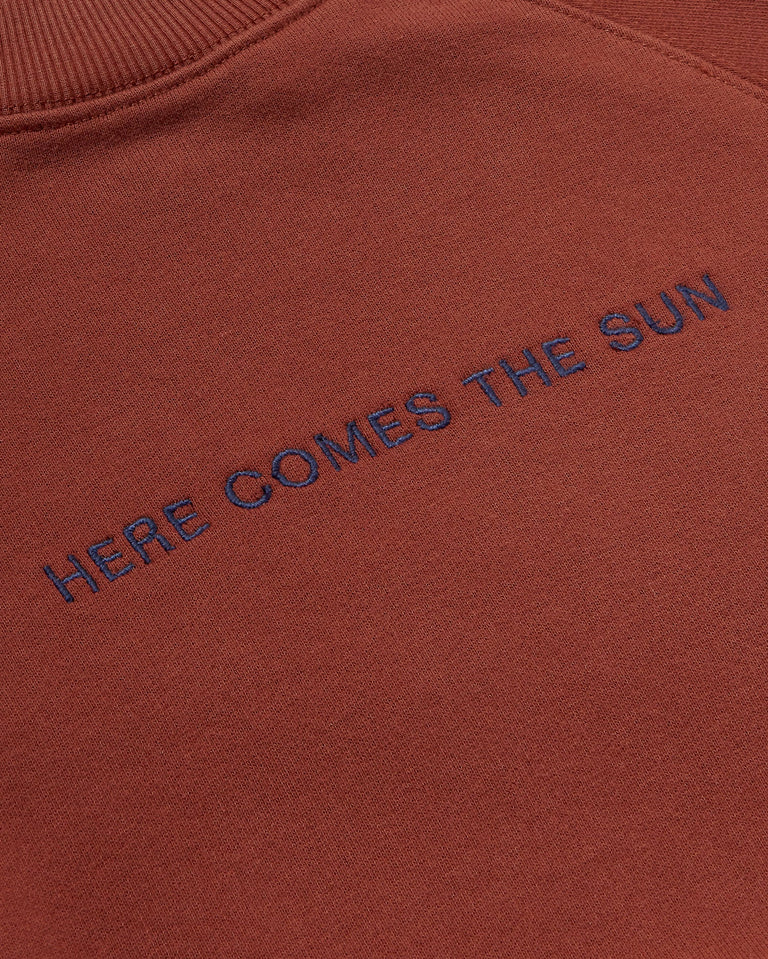 Sudadera marrón Here comes the sun Fantine sostenible - silueta 3