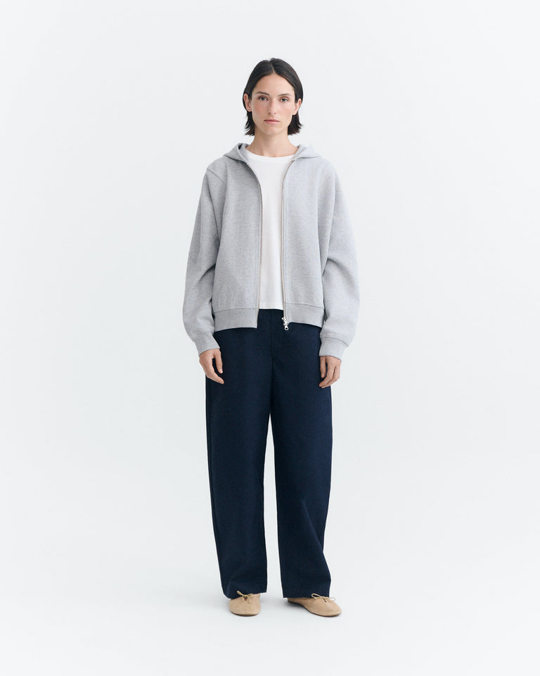 Hoodie oversize gris Yoon sostenible - 1