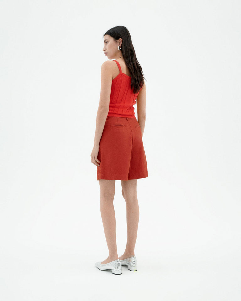 Short rojo hemp Lia sostenible-4