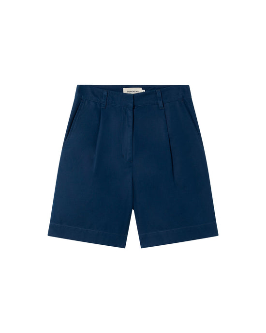 Short azul hemp Lia sostenible - silueta 1
