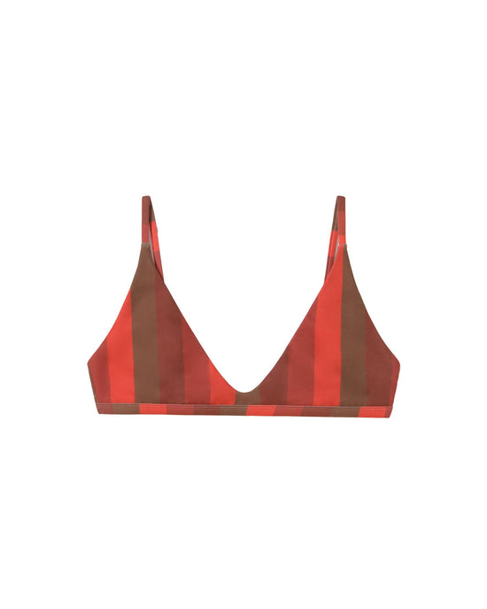 Top bikini multicolor river Tropea sostenible- silueta 1