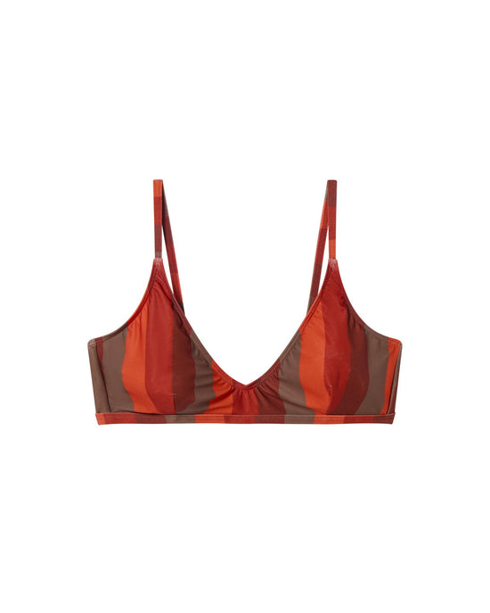 Top bikini multicolor firesand Tropea sostenible- silueta 1