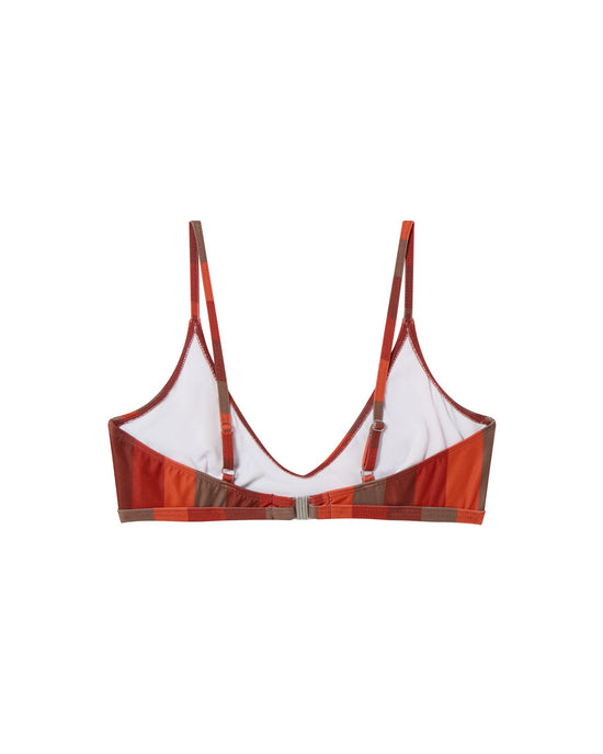 Top bikini multicolor firesand Tropea sostenible- silueta 2