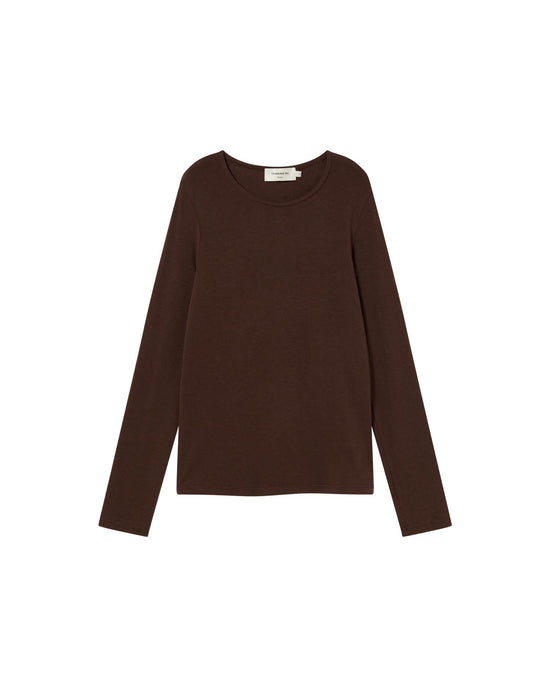 Top marrón cachemire Brisa sostenible - silueta 6