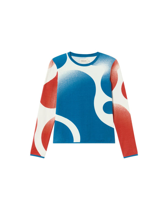 Top multicolor spray Brisa sostenible - silueta 1