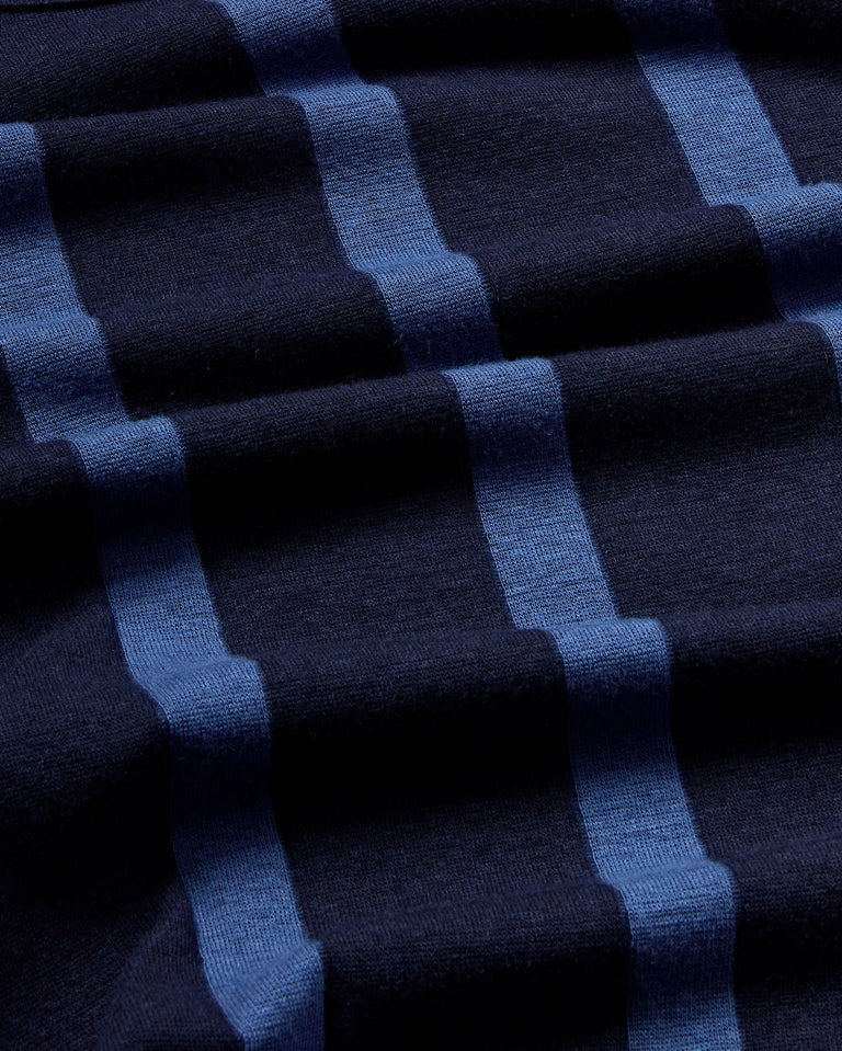 Top navy rayas lana Casilda sostenible - silueta 2