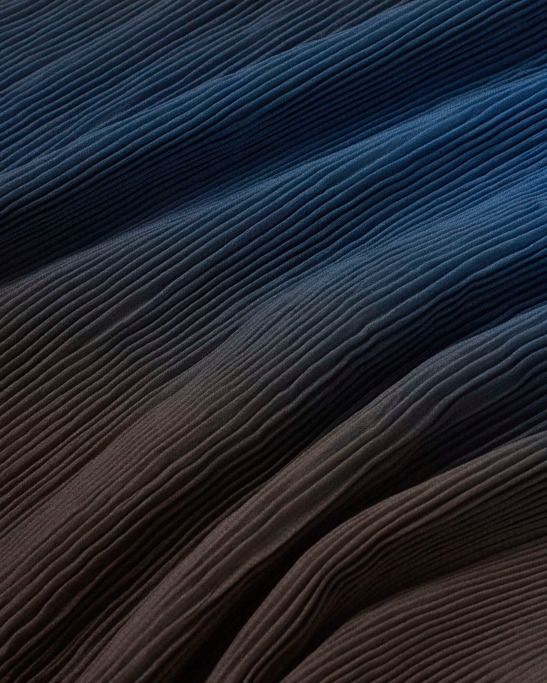 Top plisado marrón glass Dora sostenible silueta - 2