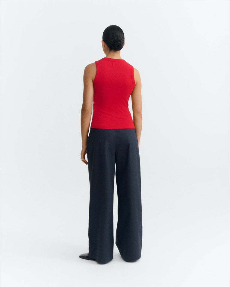 Tank top rojo Juliette sostenible - 4