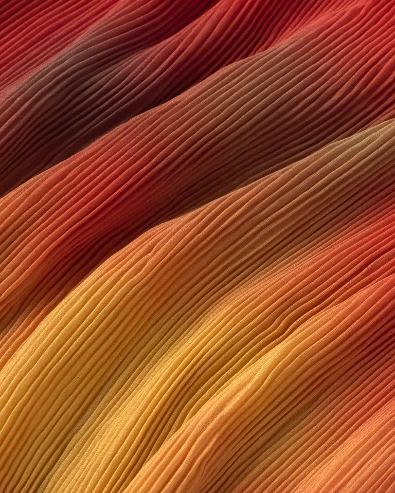 Top plisado rojo flowers Dora sostenible silueta - 2