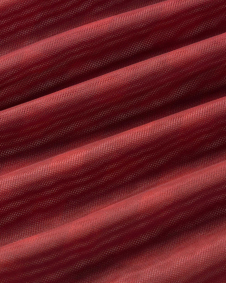 Top rojo transparente Tere sostenible silueta - 2