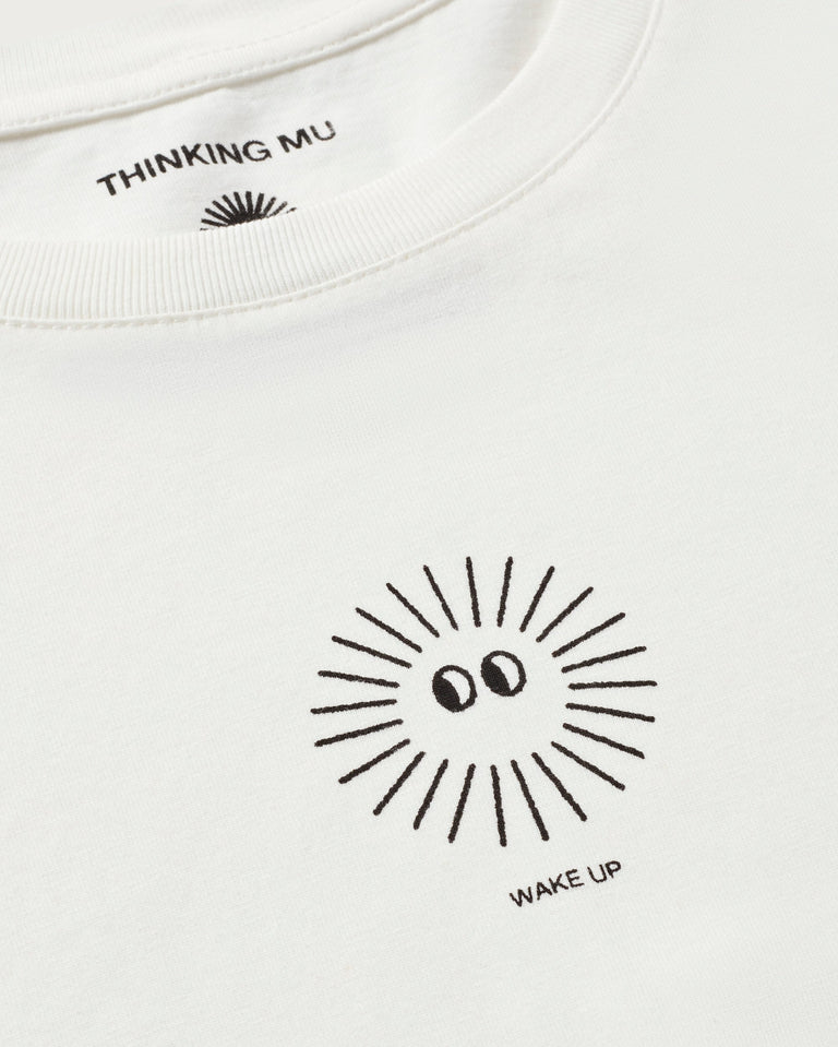 Camiseta blanca soleil Ida sostenible  - silueta 2