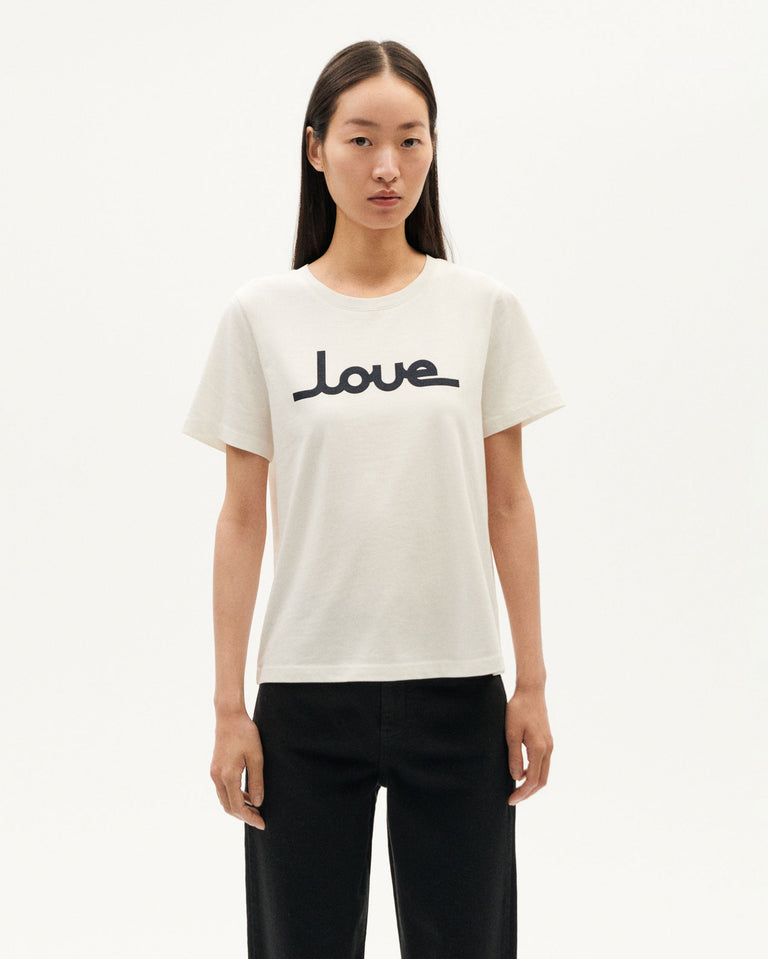 Camiseta blanca love Ida sostenible-1