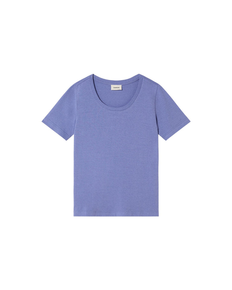 Camiseta azul claro hemp Cassia sostenible-silueta-1