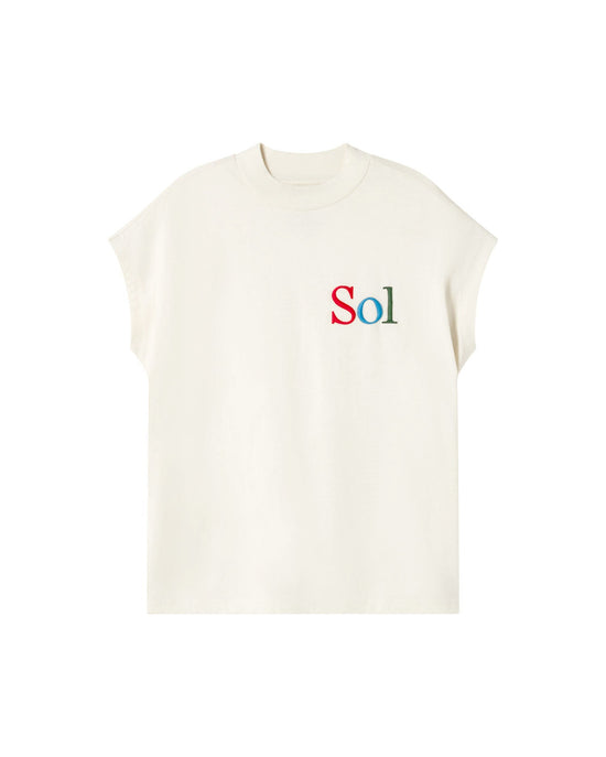 Camiseta blanca sol type Volta sostenible - silueta 1