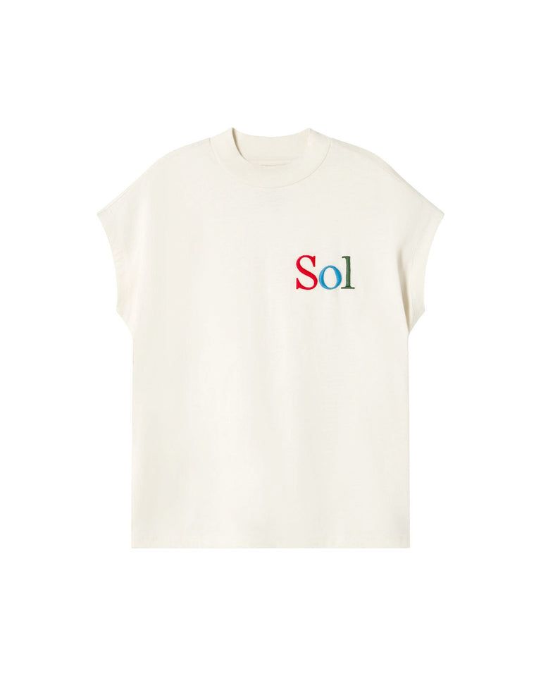 Camiseta blanca sol type Volta sostenible - silueta 1