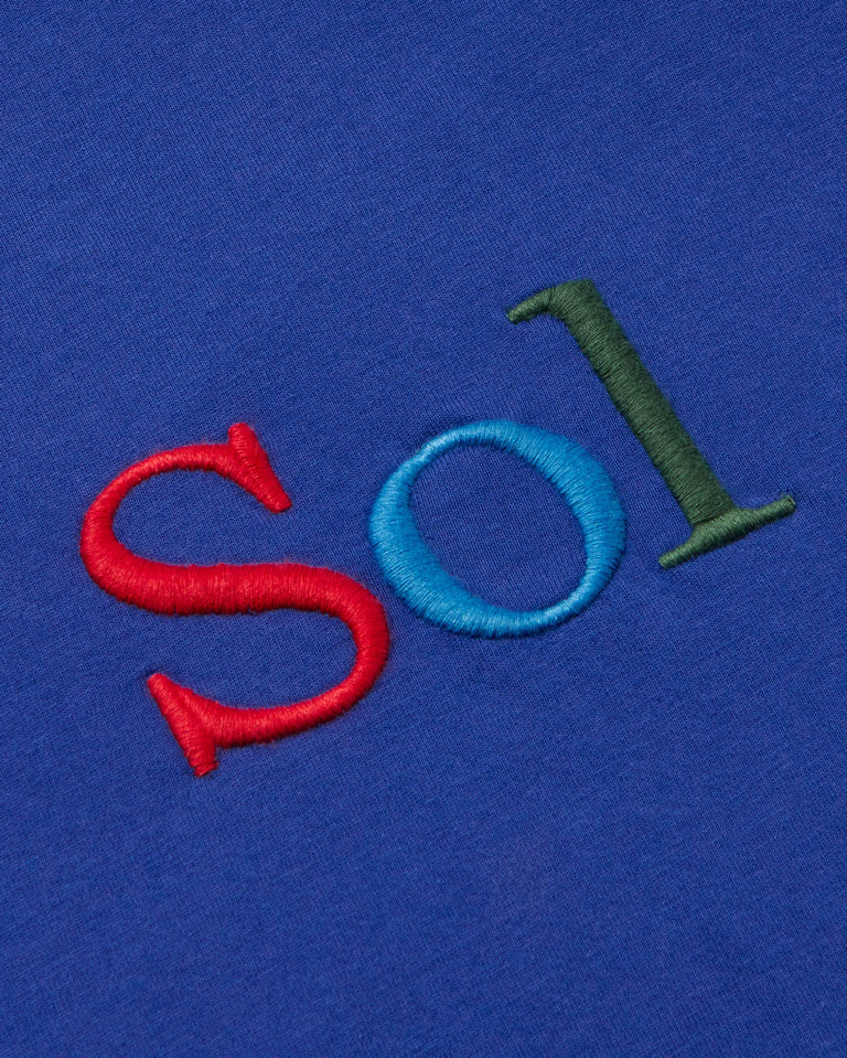 Camiseta azul sol type Volta sostenible - silueta 3