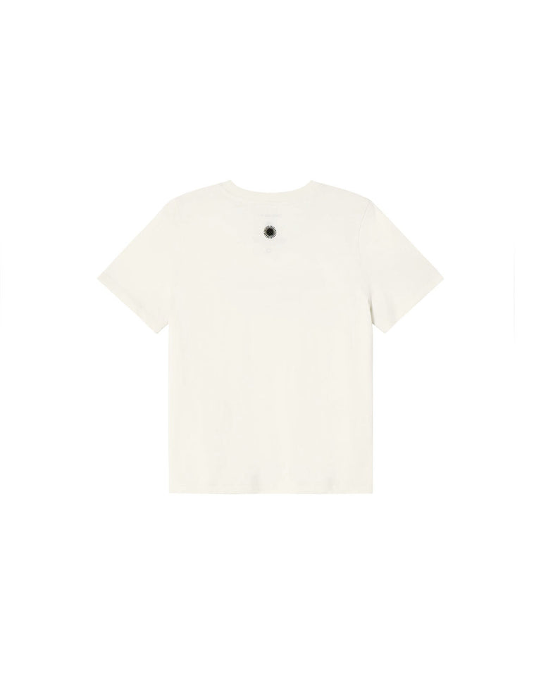 Camiseta blanca classic sol Ida sostenible - silueta 2