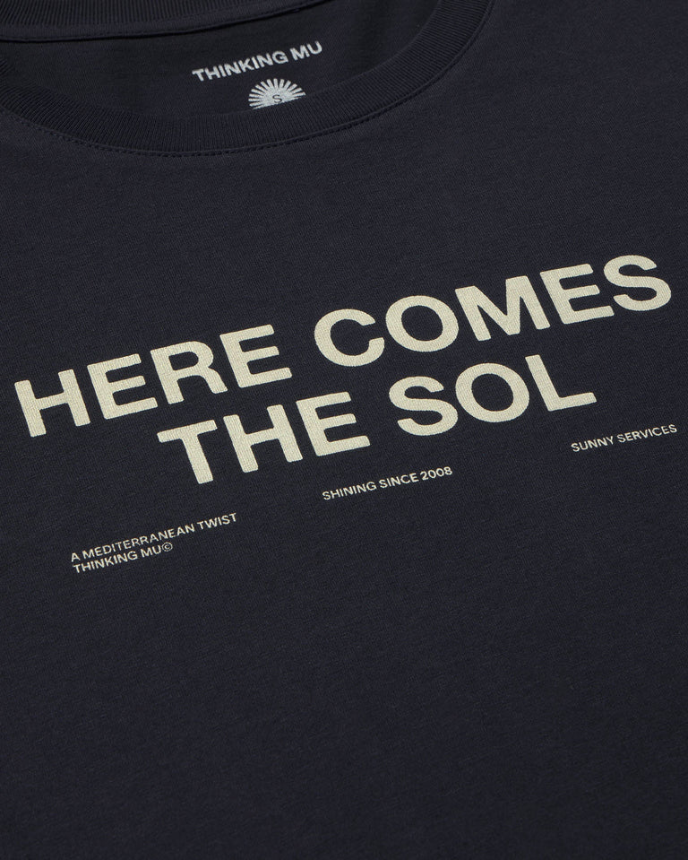 Camiseta navy classic sol Ida sostenible - silueta 3