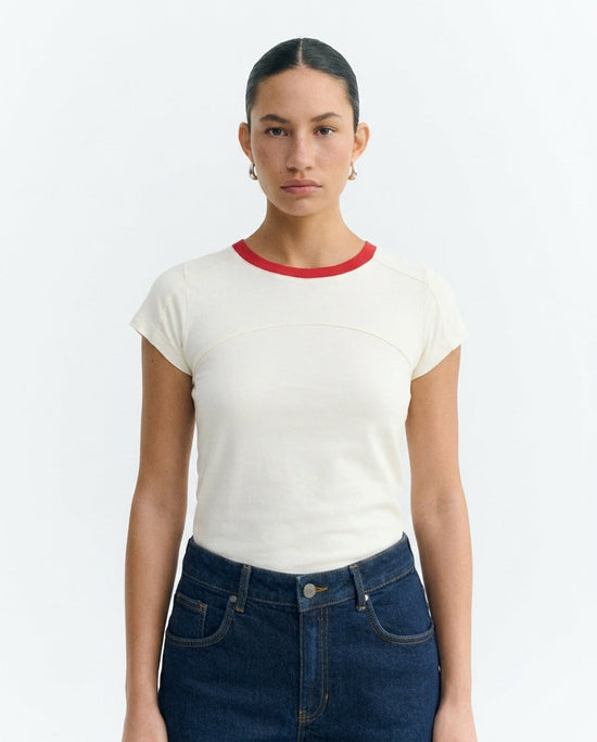 Camiseta slim cruda Selma sostenible - 1.1