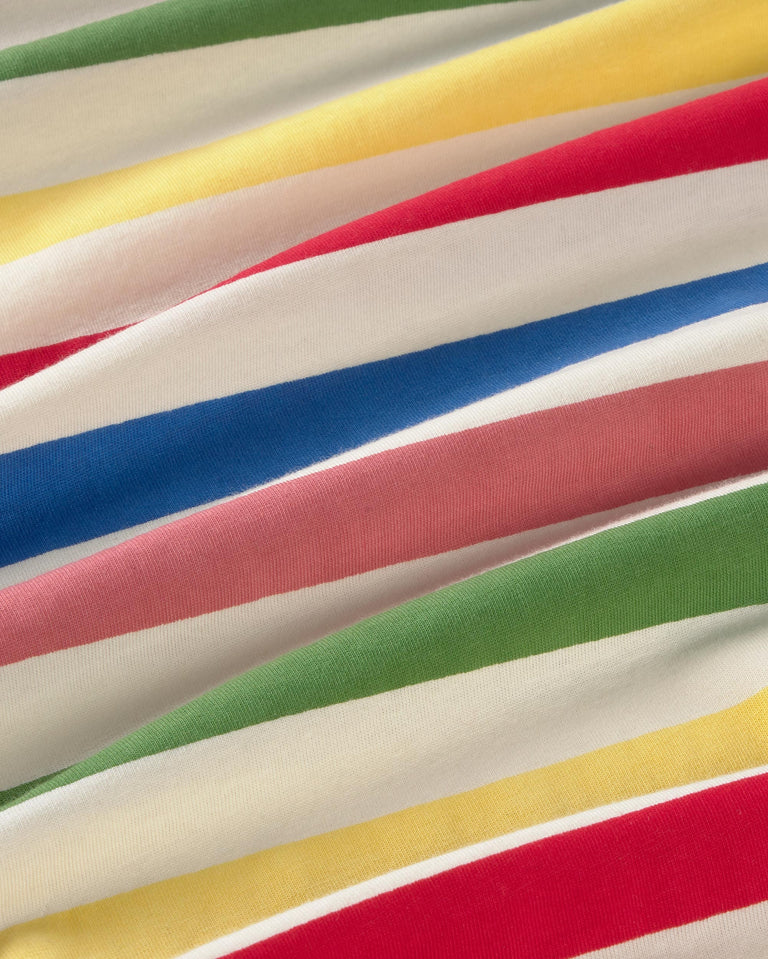 Camiseta manga larga rayas multicolor Emily sostenible silueta - 2
