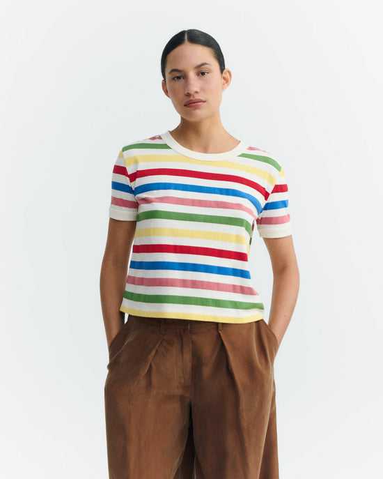 Camiseta rayas multicolor Zowie R sostenible - 2