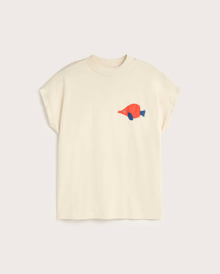 Camiseta patched trompeta Volta sostenible silueta - 1