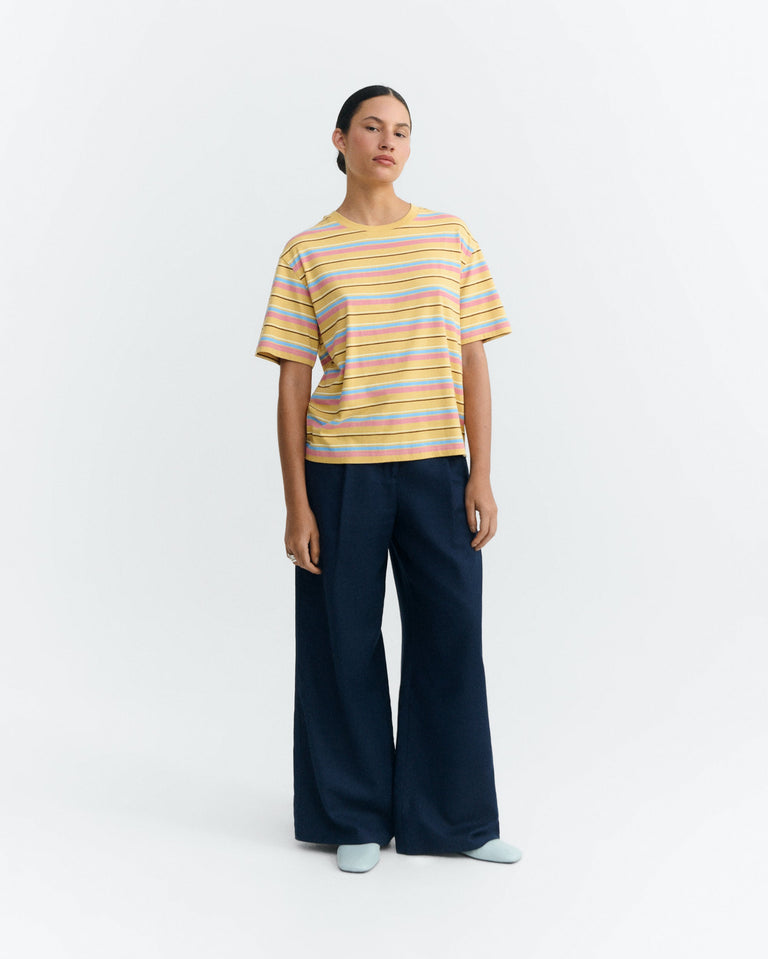 Camiseta rayas multicolor Lucia sostenible - 1