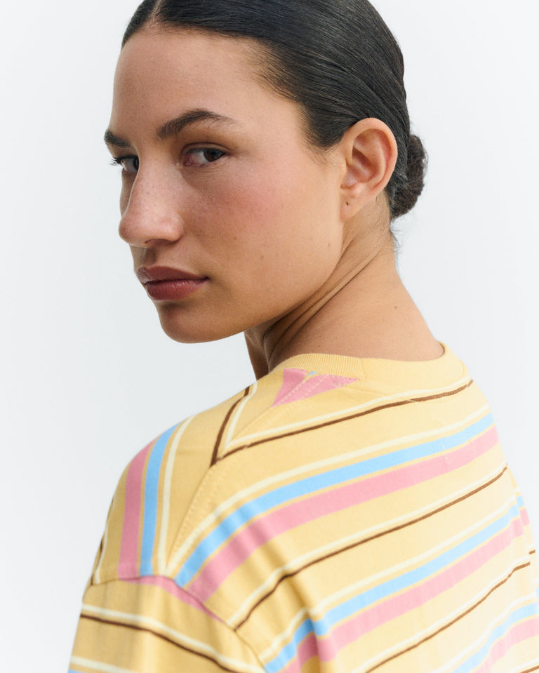 Camiseta rayas multicolor Lucia sostenible - 3