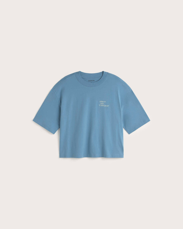 Camiseta oversize bordada a mano Lena sostenible silueta - 1